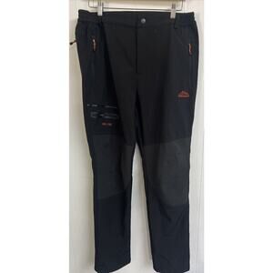 EUC OutdoorSport Wei-Tex Men’s X-Large Black‎ Fleece Lined Hiking/Snow Pants